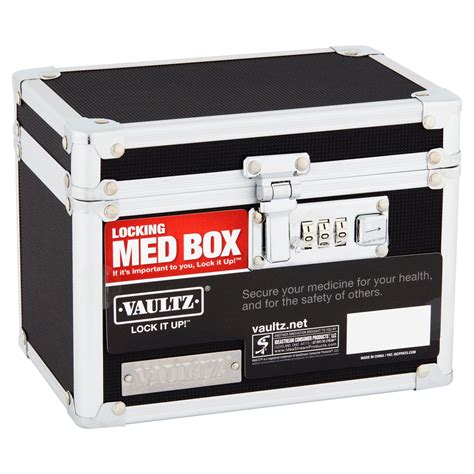 medication lock box with combination